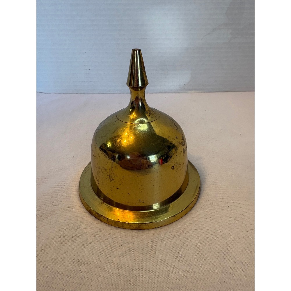 Vintage Salvage Brass Finial Bell Shape Spire Architectural Cap Decorative Top